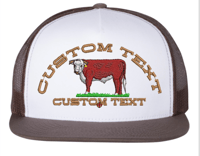 Image 8 of Toros Personalizado/Custom Text Snapback hat