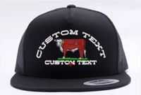 Image 11 of Toros Personalizado/Custom Text Snapback hat