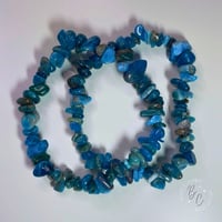 Azure Aura Apatite Chip Bracelet