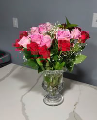 Image 3 of Low Fresh 20  Roses Flower centerpieces 