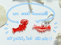 Image 1 of [B GRADE] frosted sea life charms