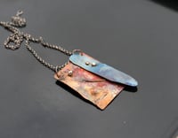 Image 3 of Talking Wild Abstract Mixed Metal Necklace