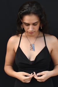 Image 2 of Talking Wild Abstract Mixed Metal Necklace
