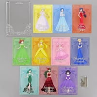 Image 1 of Sailor Moon Flower Dress Series Postcard & Acrylic Card Stand