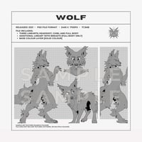 WOLF LINEART TEMPLATE