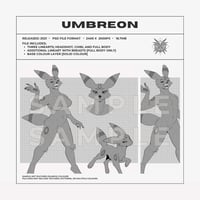 UMBREON LINEART TEMPLATE
