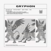 GRYPHON LINEART TEMPLATE