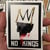 Image of NO KINGS hand embellished sticker