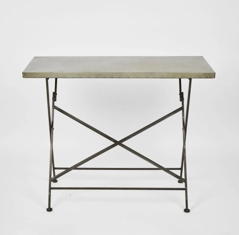 Image of Folding Zinc Table 