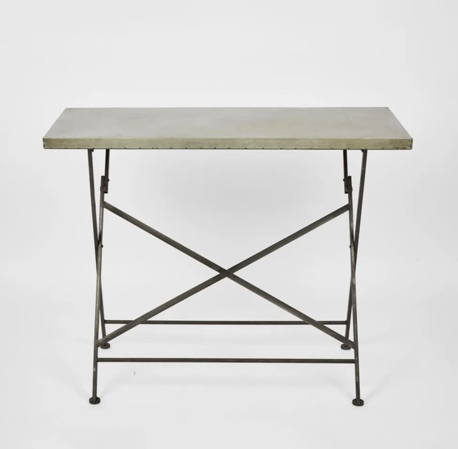 Image of Folding Zinc Table 