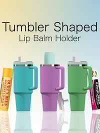 Image 1 of Product Description: Tumbler-Shaped Lip Balm Holder