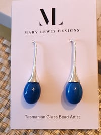 (Reserved for Deanna) "Teardrop" - Medium blue