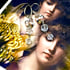 Vintage crystal sterling silver earrings  Image 3