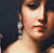 Image of Vintage crystal sterling silver earrings 