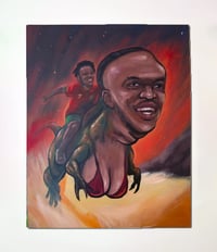 KSI Voluptuous Dinosaur + Ishowspeed (original painting)
