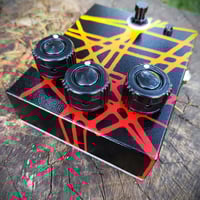 Image 2 of DRIP STRIPE MUFF FUZZ red