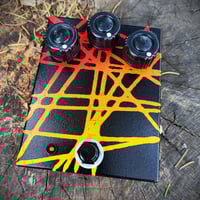 Image 3 of DRIP STRIPE MUFF FUZZ red