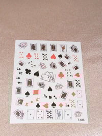Image 3 of Playing Cards Nail Stickers