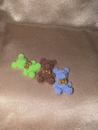 Image 3 of Rose Bear Nail Charms