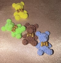 Image 1 of Rose Bear Nail Charms