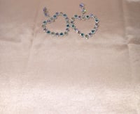 Image 2 of Bling Hearts Earrings