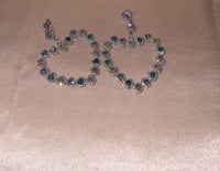 Image 1 of Bling Hearts Earrings