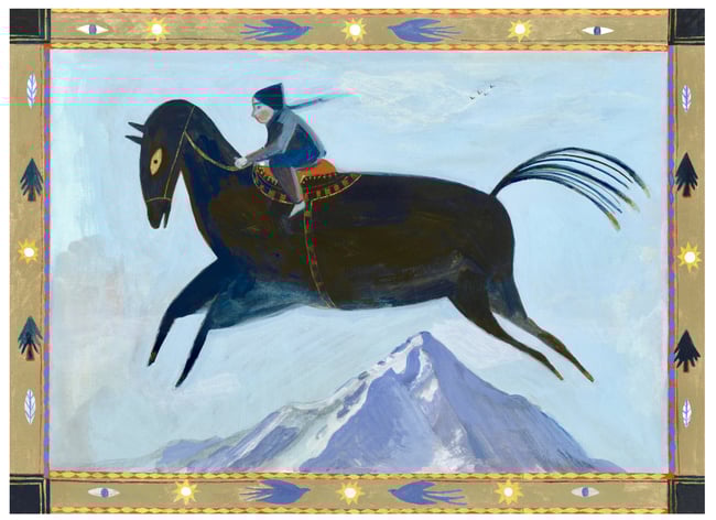 Mountain flying ~ Giclee print