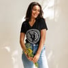 Women’s relaxed v-neck t-shirt Bullseye