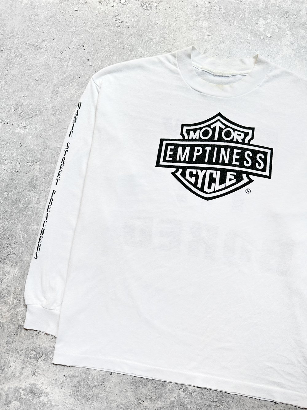*Rare* Manic Street Preachers 1992 ‘Motor Emptiness Cycle’ White Longsleeve Shirt