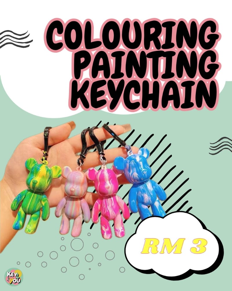 Image of Colouring Painting Keychain