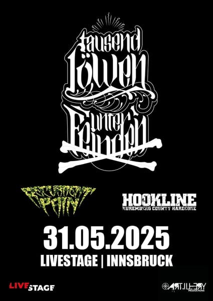 Image of TAUSEND LÖWEN UNTER FEINDEN // supported by HOOKLINE // RECURRENT PAIN - 31.05.2025