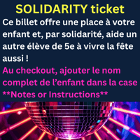 Solidarity : aide d'autres enfants à vivre la fête aussi