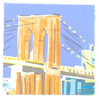 #156 Brooklyn Bridge Twilight Lights