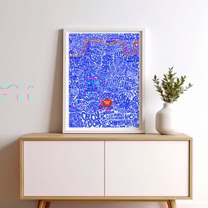 Image of Selhurst Park - The Eagles - South London Typographic Map 