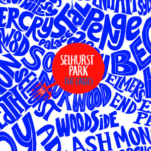 Image of Selhurst Park - The Eagles - South London Typographic Map 