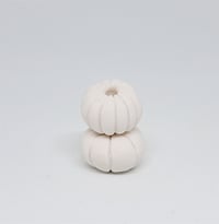 Image 1 of white gourd beads - set of 2