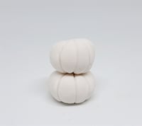 Image 2 of white gourd beads - set of 2