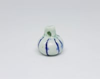 Image 2 of green & blue gourd bead