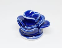 Image 2 of blue flower incense holder