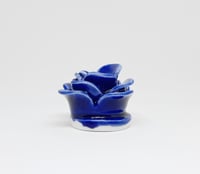 Image 3 of blue flower incense holder