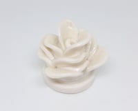 Image 2 of white flower incense holder