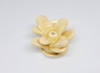 Image 1 of yellow flower incense holder