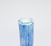 Image 3 of skinny handled vase - lines