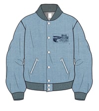 Image 1 of Brand varsity jacket (Includes well logo)