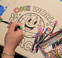Image 2 of OWP Global Peace Coloring T-shirt #1 