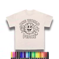 Image 3 of OWP Global Peace Coloring T-shirt #1 