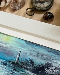 Image 3 of "Night Watch" - Original Watercolor Painting (comes with mat and frame)