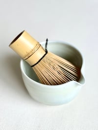 Image 4 of Mint and Blue Porcelain Matcha Bowl - Small