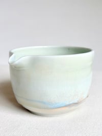 Image 3 of Mint and Blue Porcelain Matcha Bowl - Small