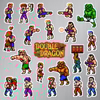 Image 1 of Double Dragon NES Magnet Set (21 Pieces)